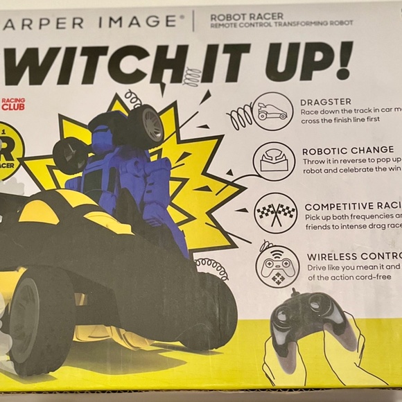 Sharper Image Robot Racer Remote Control Transforming Robot - Picture 4 of 9